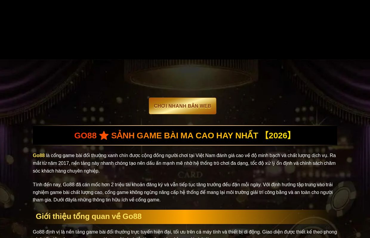 Go88 ⭐️ Link Tải Game Chính Hãng Chuẩn Nhất 【2026】