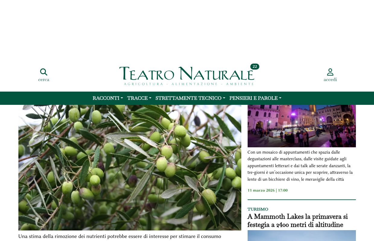 Agricoltura Biologica, Prodotti Naturali, Mangiare sano - TeatroNaturale.it