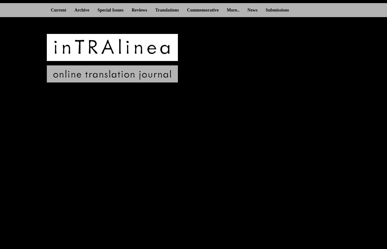 inTRAlinea. online translation journal