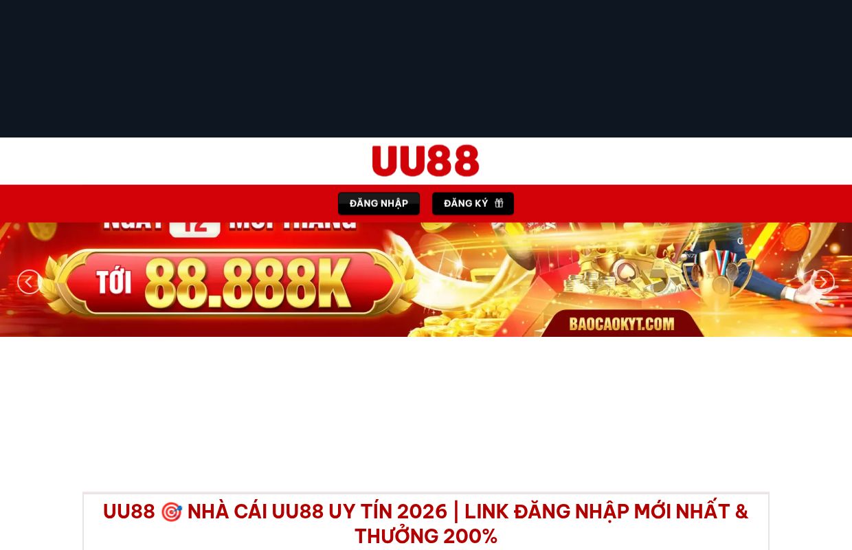 UU88 2026 🎯 Link Mới Nhất | Đánh Giá & Thưởng 200%
