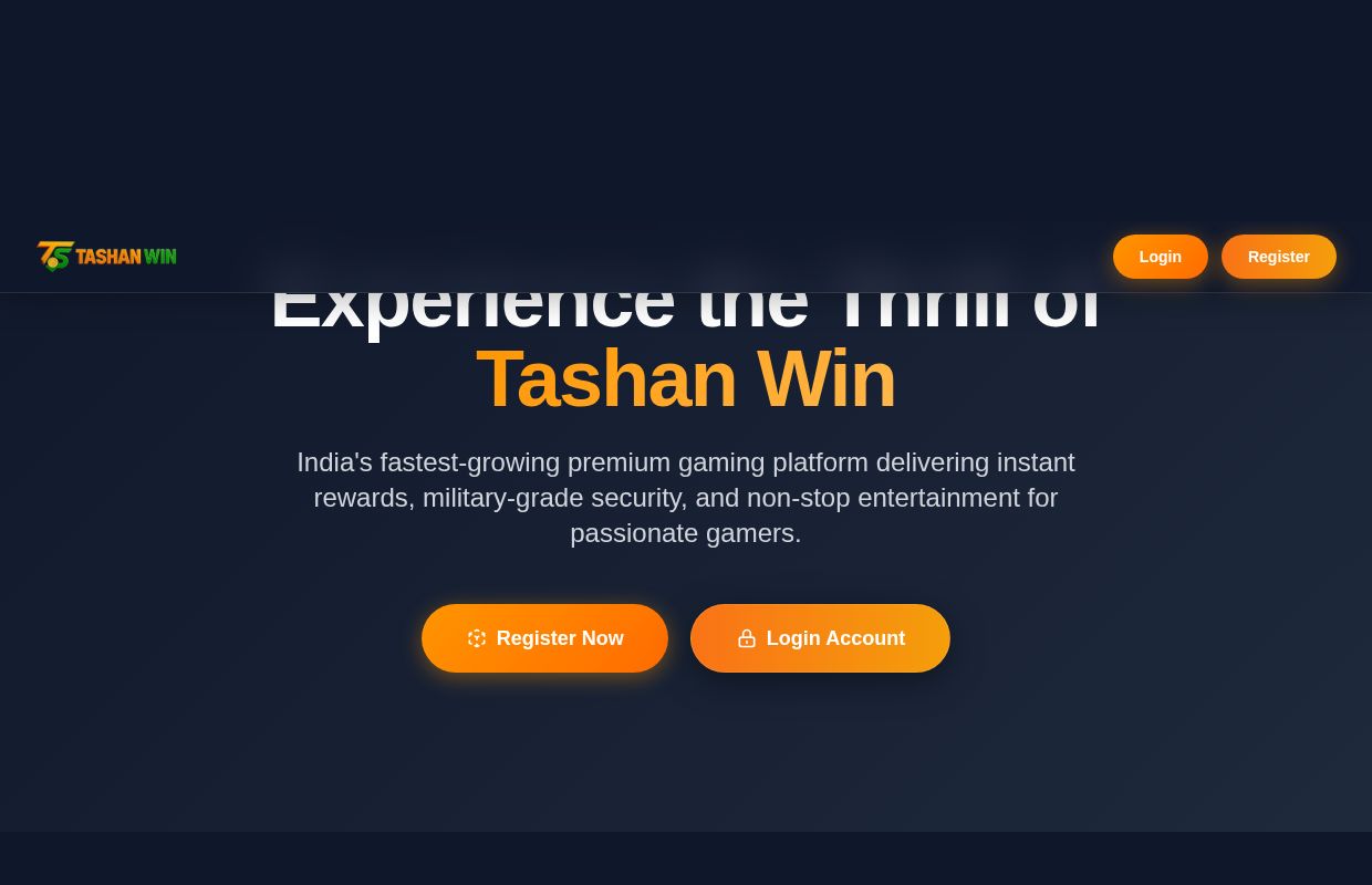 Tashan Win Login & Register | Win Real Money Online Gaming 2025