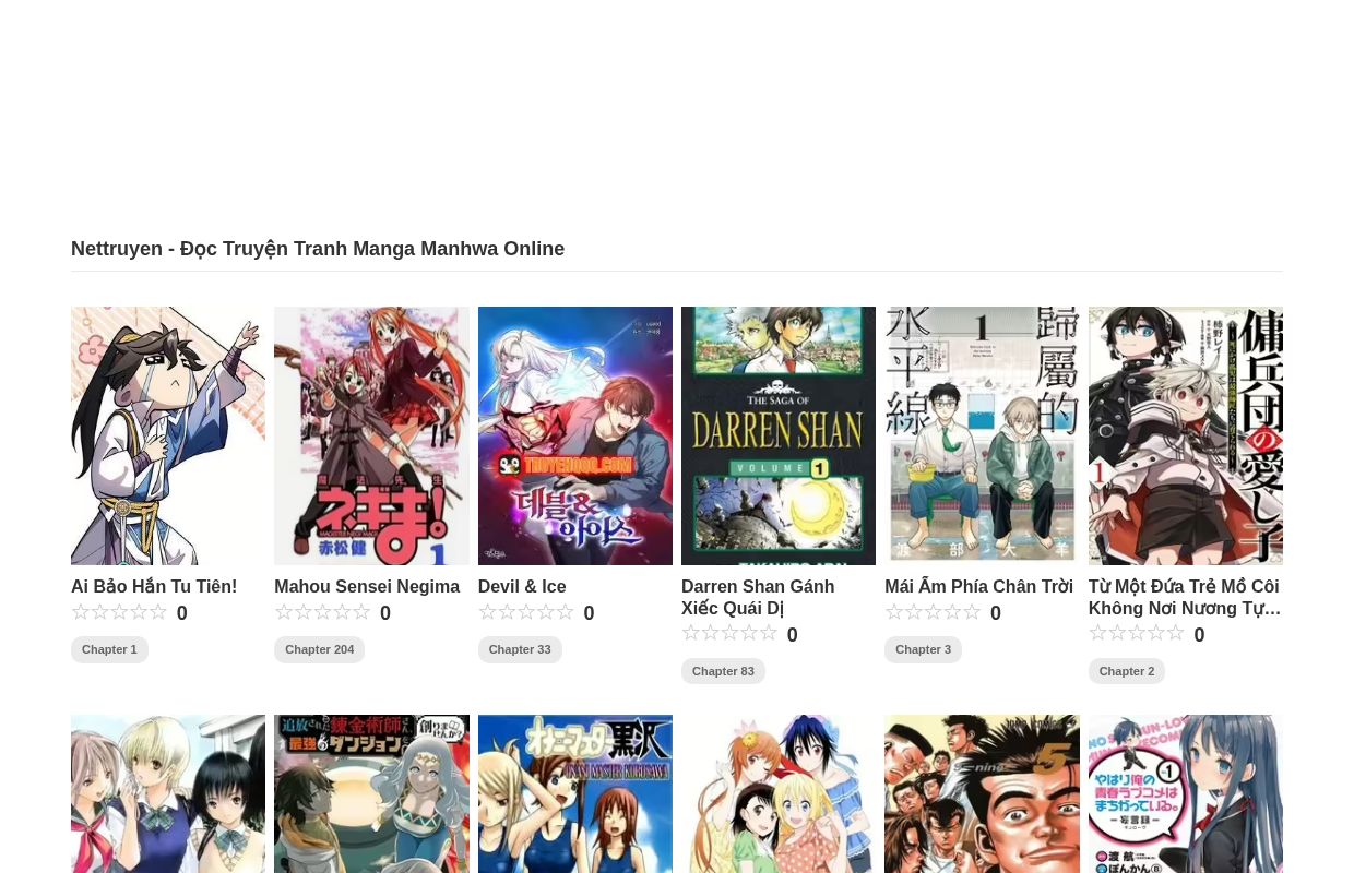 NetTruyen - Xem Truyện Tranh Manga Manhwa Online Miễn Phí