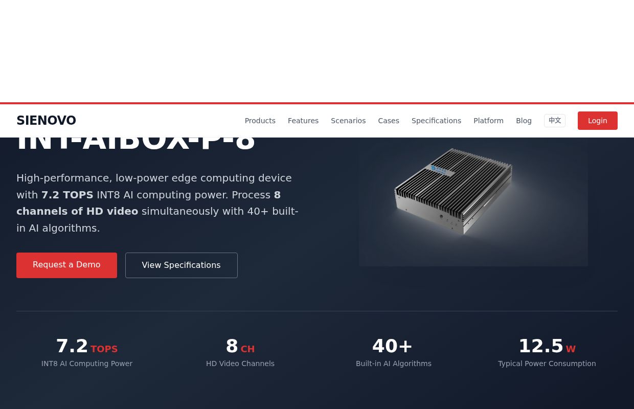 Sienovo | Edge AI Computing Solutions for Industrial Video Analytics