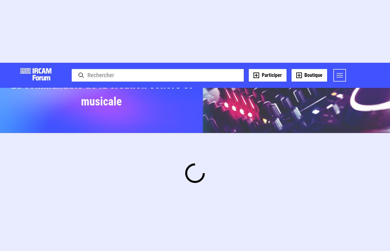 Accueil | Ircam Forum
