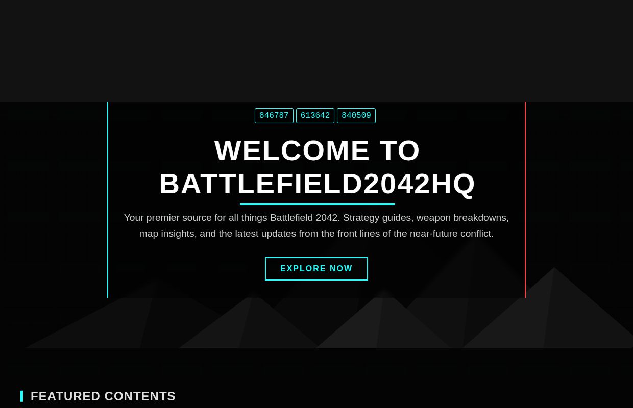 Battlefield2042HQ | Battlefield 2042 Game Blog Platform