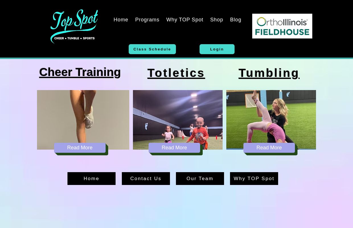 TOP Spot Cheer. Tumble. Sports. -Youth Sports, Tots, Carpentersville IL