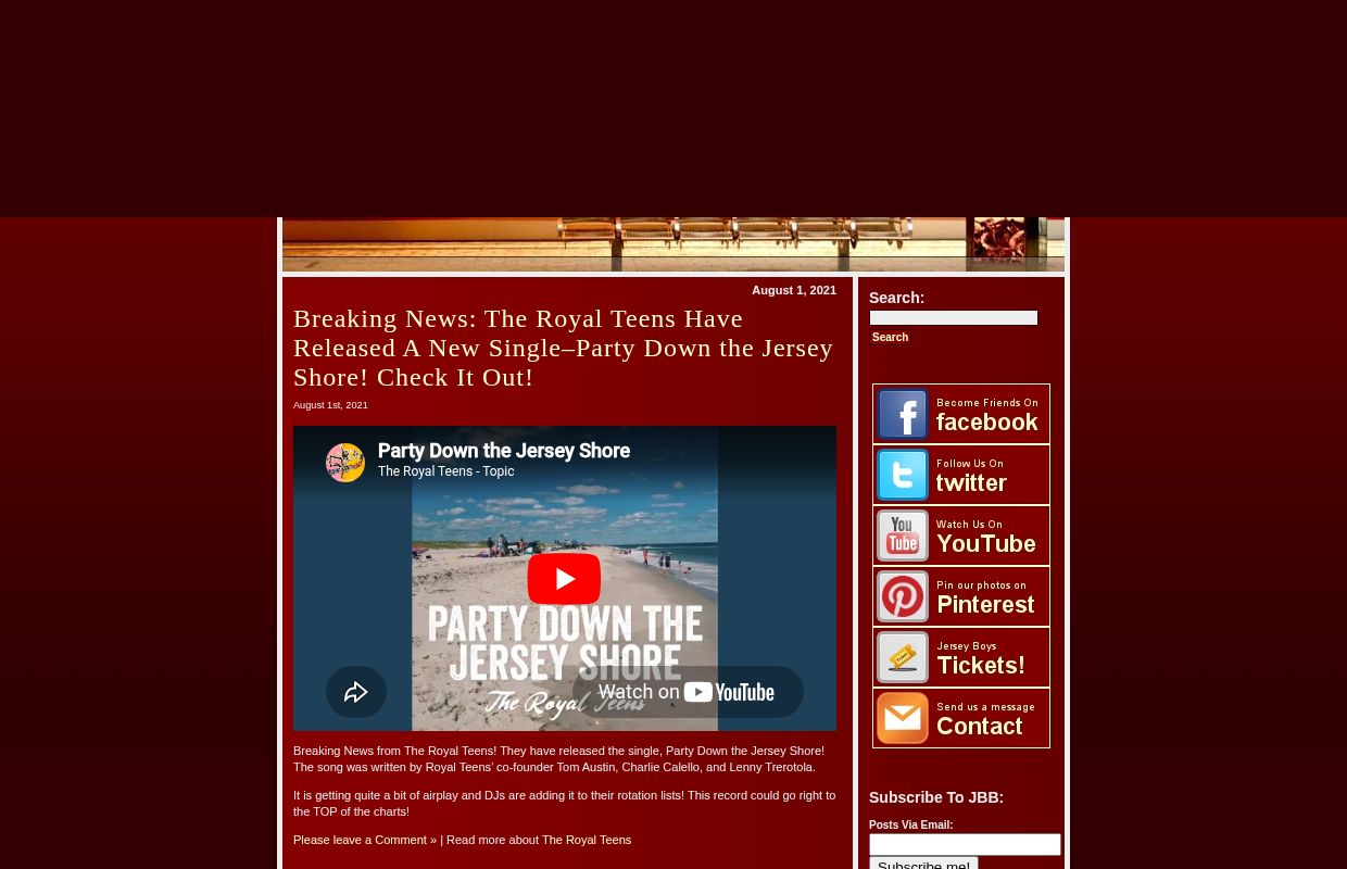 Jersey Boys Blog
