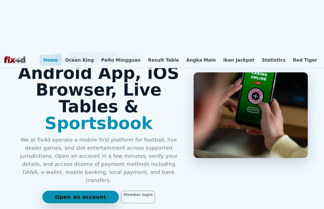 fix4d - Online Sportsbook for Champions League and MotoGP Markets