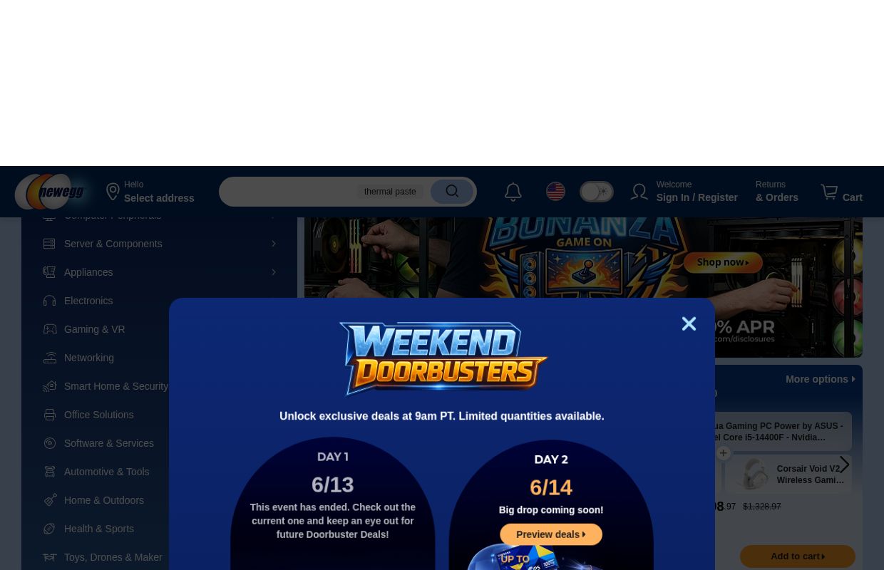 Electronics Store: Tech, PC Parts, AI PC & More | Newegg