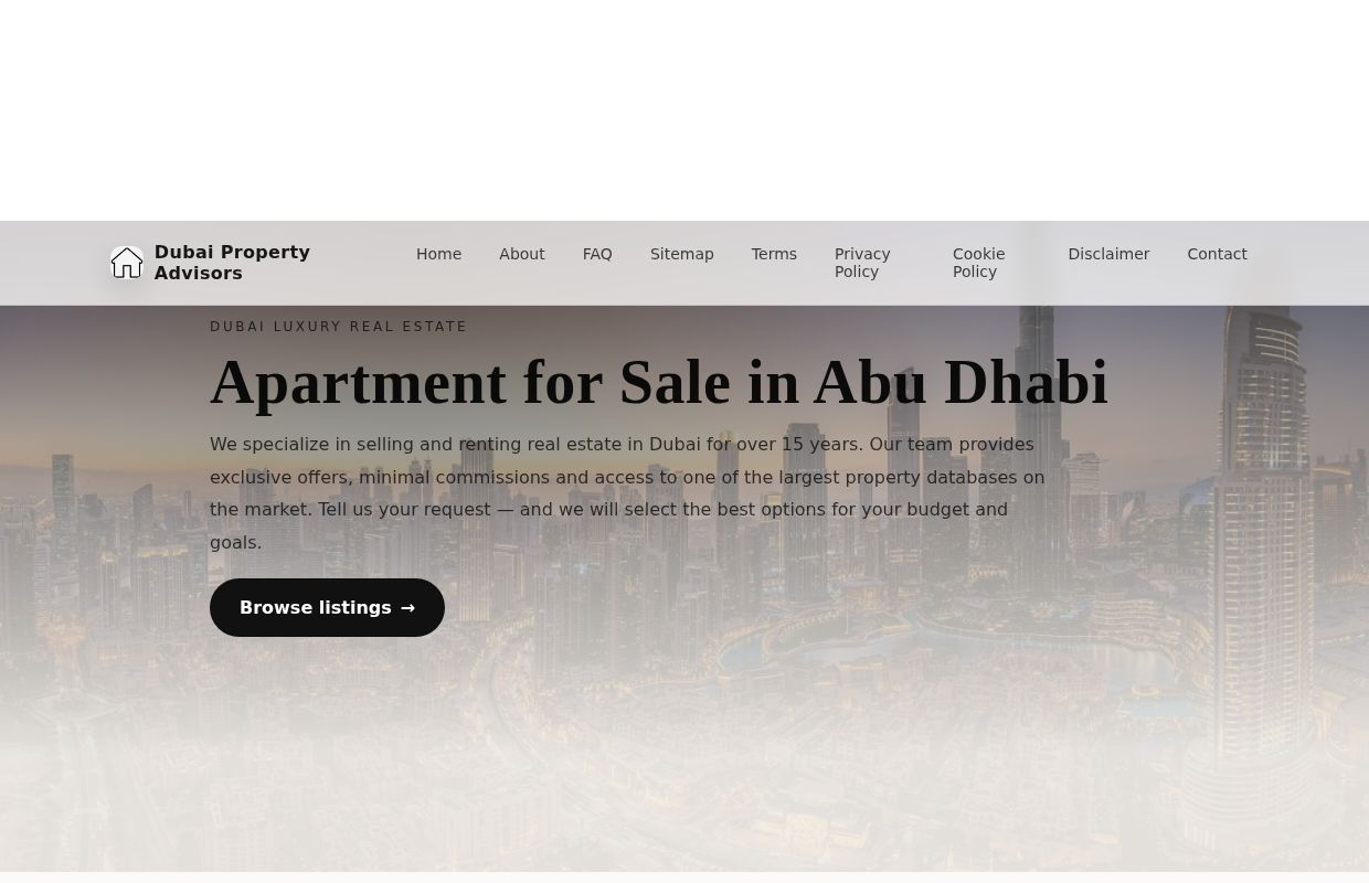 Apartment for Sale in Abu Dhabi