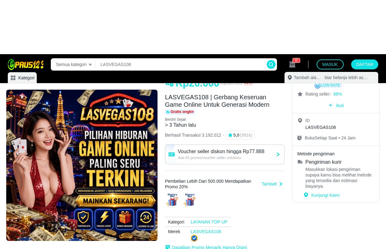 LASVEGAS108 | Gerbang Keseruan Game Online Untuk Generasi Modern