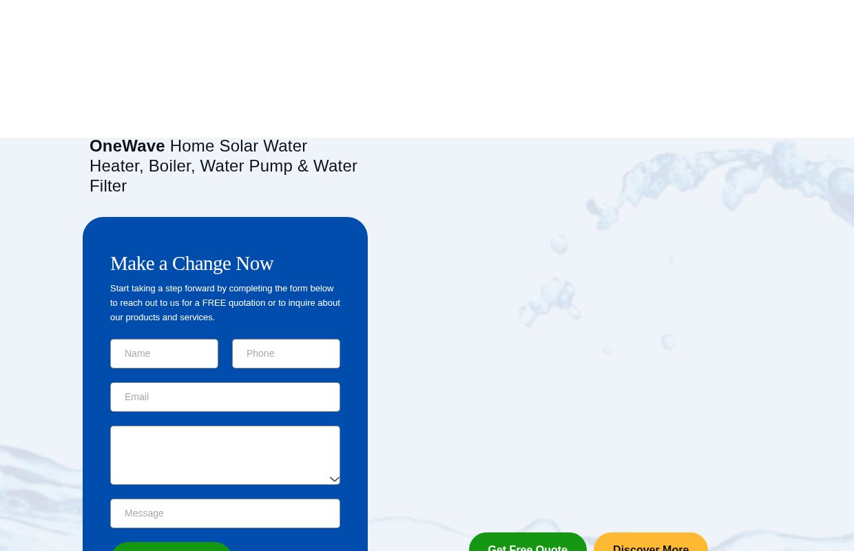 Home Solar Water Heater Pump & Filter Malaysia Provider | Onewave Malaysia