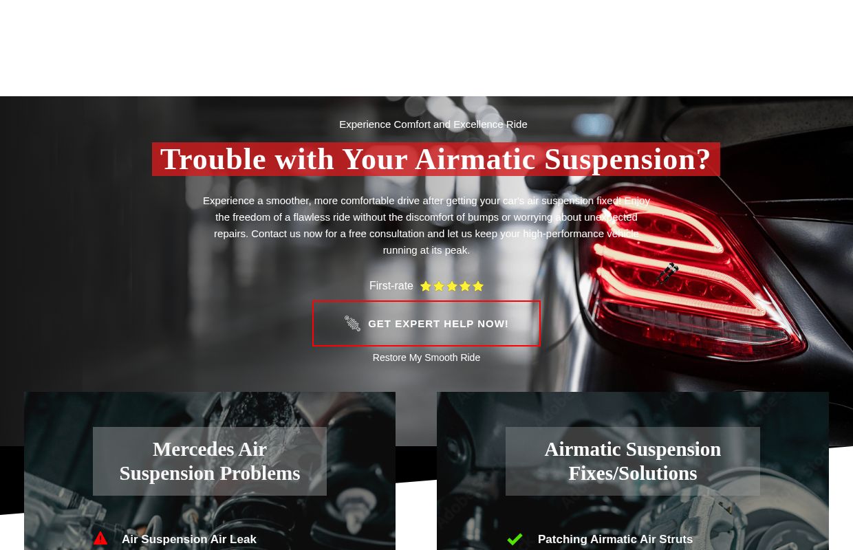 Mercedes Airmatic Air Suspension Specialist in Malaysia | TechXa