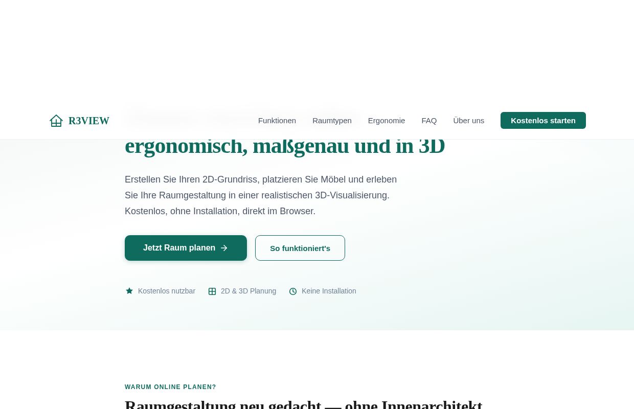 Zimmer einrichten online | Ergonomischer Raumplaner 2026