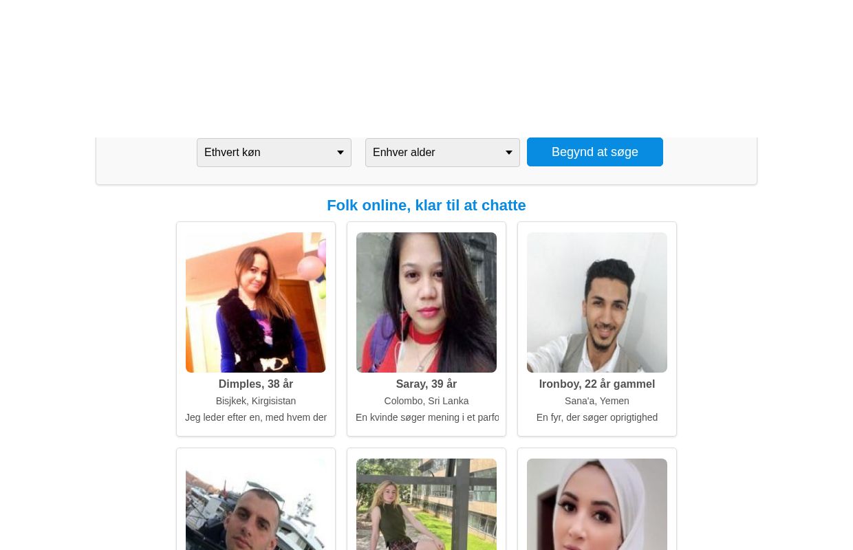 Gratis online dating verden over