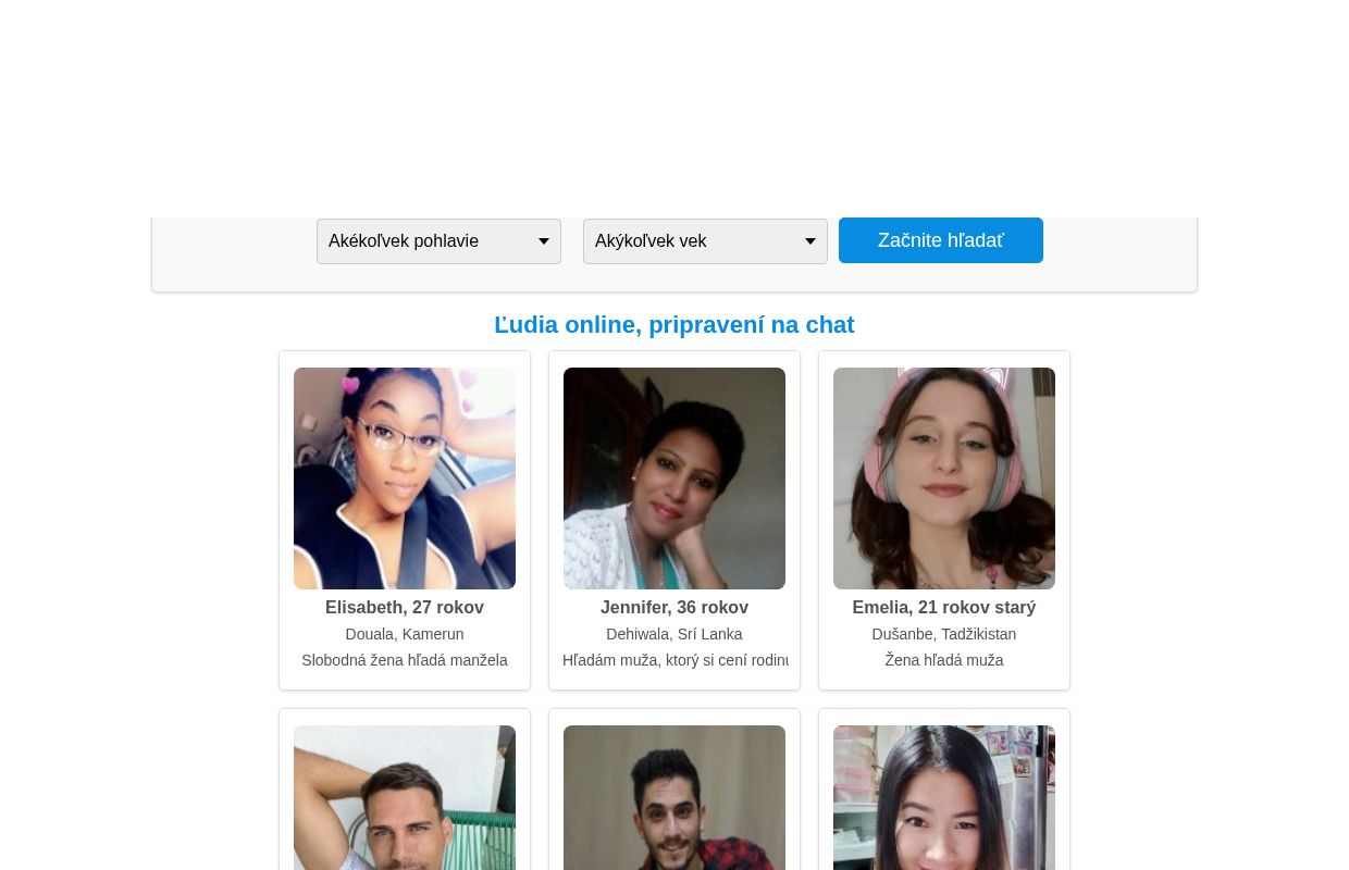 Bezplatná online zoznamka po celom svete