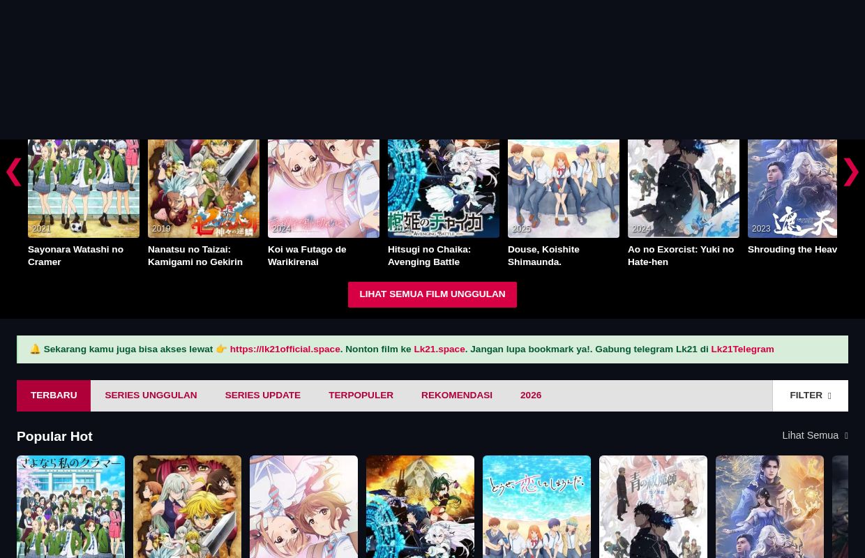 LK21 - Nonton Anime, Movie & Series Gratis