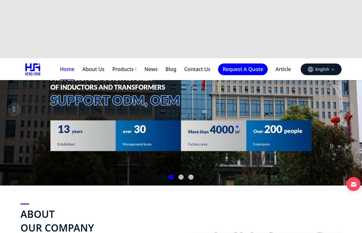 China Transformer Suppliers, Inductor Factory, Customized Current Transformer | Dongguan Hensiron Electric Co., Ltd.