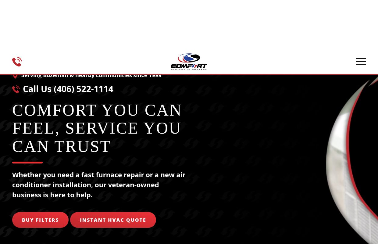 Comfort Systems Of Montana | 5-Star HVAC Services