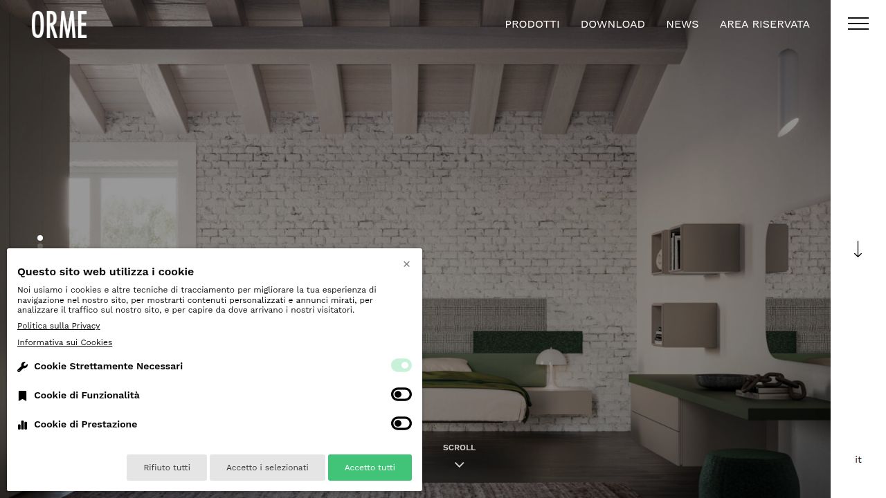 Arredamento zona giorno e zona notte di design - Orme