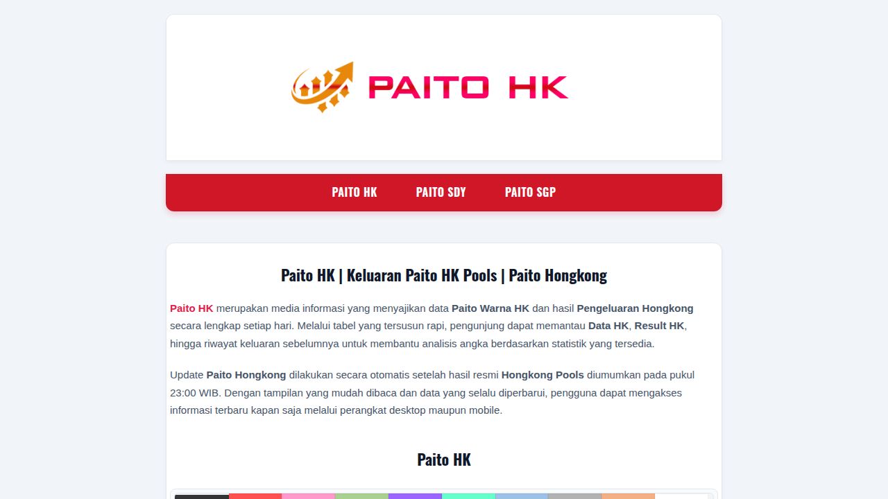 Paito HK | Keluaran Paito HK Pools | Paito Hongkong