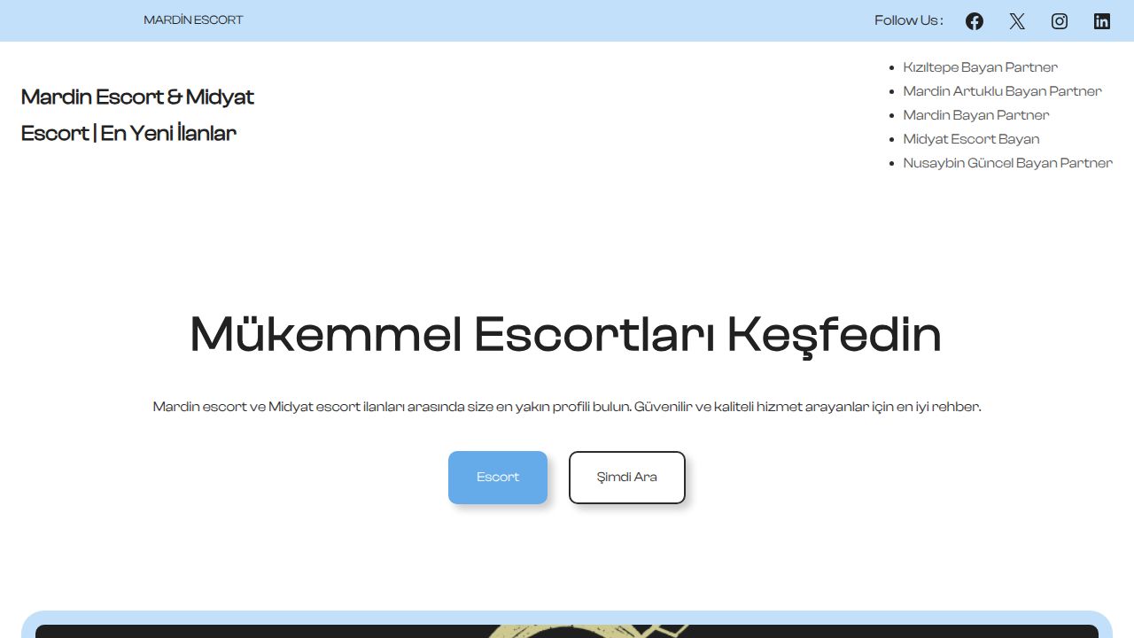 Mardin Escort & Midyat Escort | En Yeni İlanlar