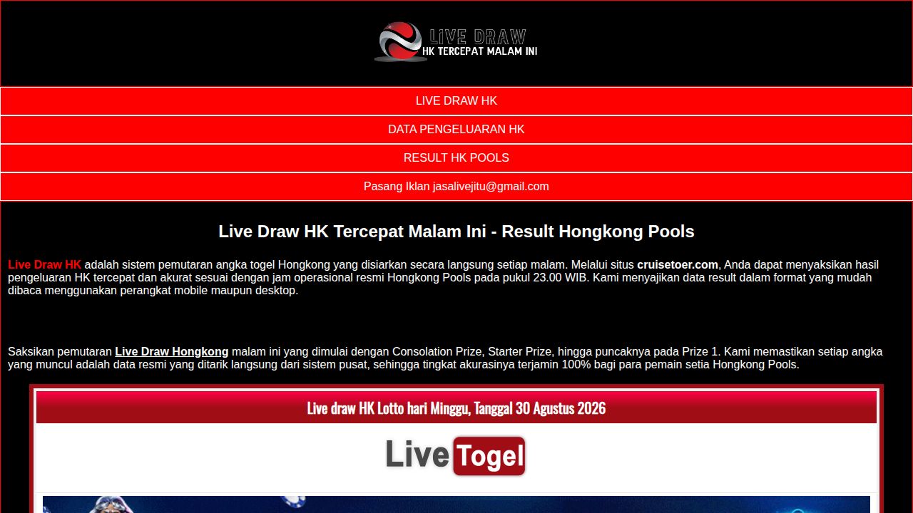 Live Draw HK Tercepat Malam Ini - Result Hongkong Pools Resmi 23.00 WIB