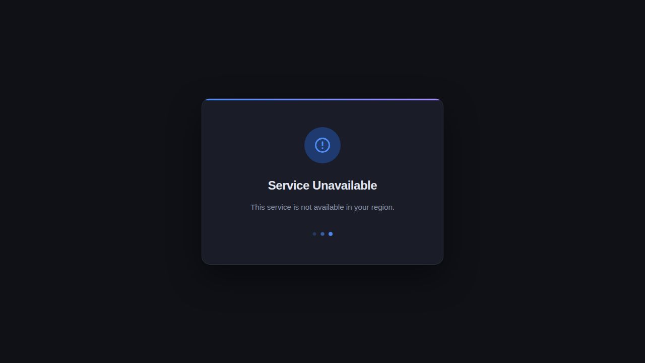 Service Unavailable