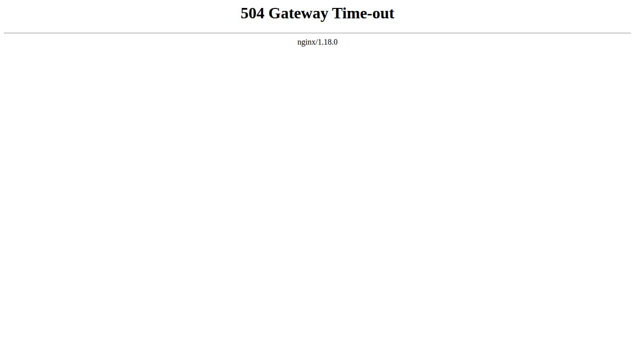 504 Gateway Time-out