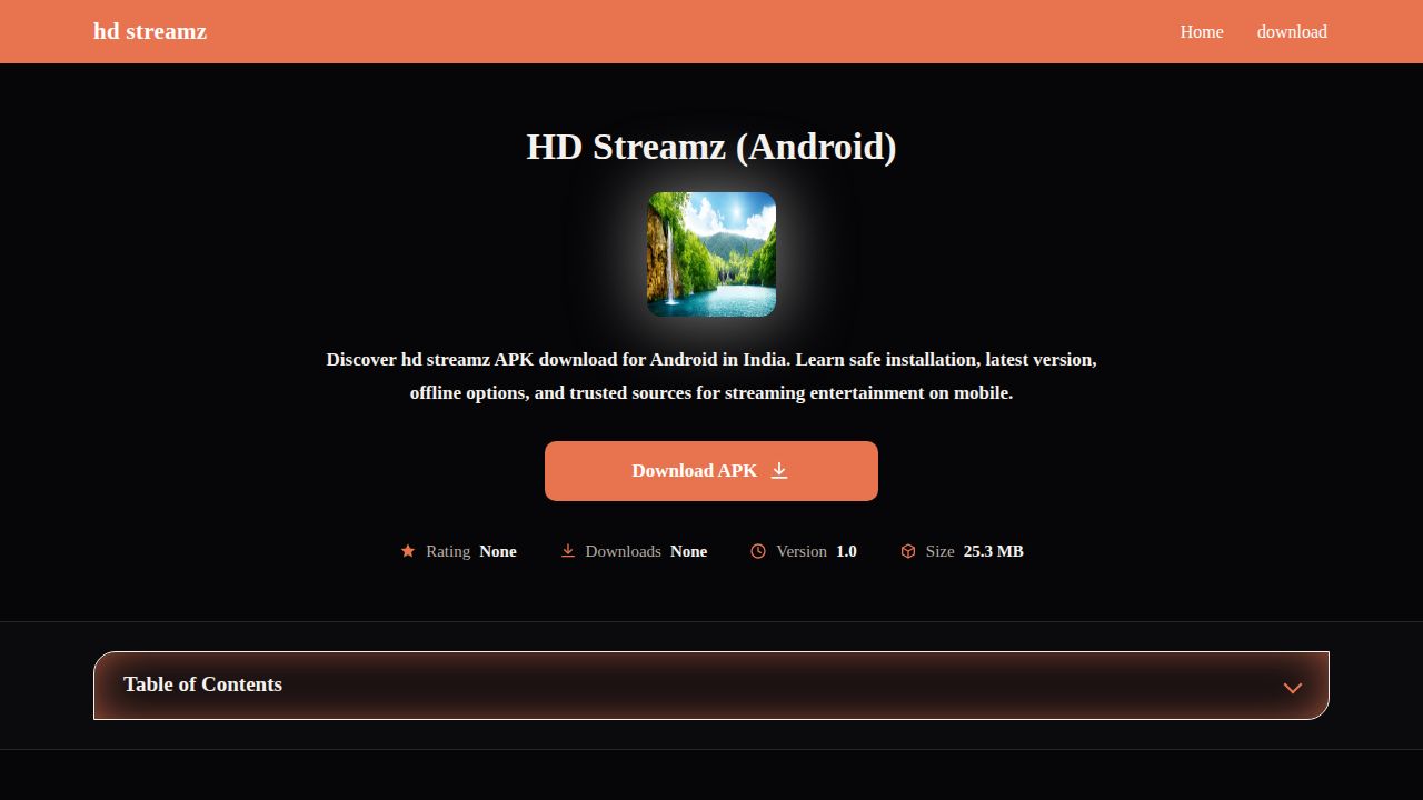 hd streamz download APK for Android – Safe Install Guide (India)