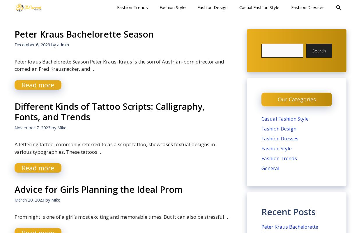 Its Current Fashion - Latest Fashion Trends