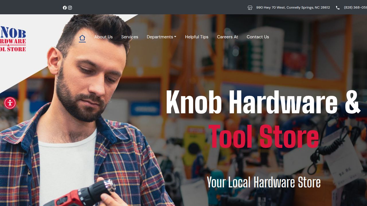KNOB HARDWARE & TOOL STORE CONNELLY SPRINGS, NC