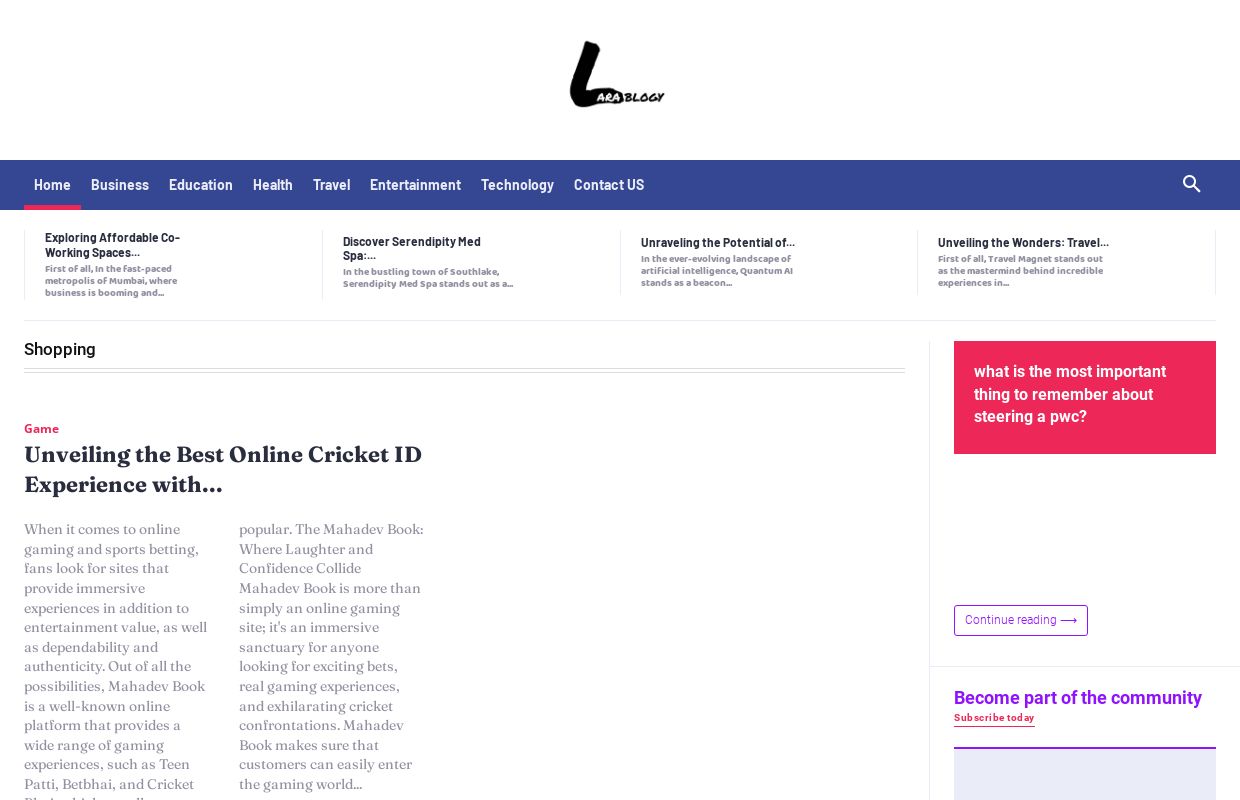 Lara Blogy | A huge amount of Interesting content