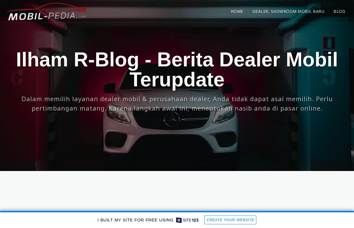 Ilham R-Blog | Berita Dealer Mobil Terupdate