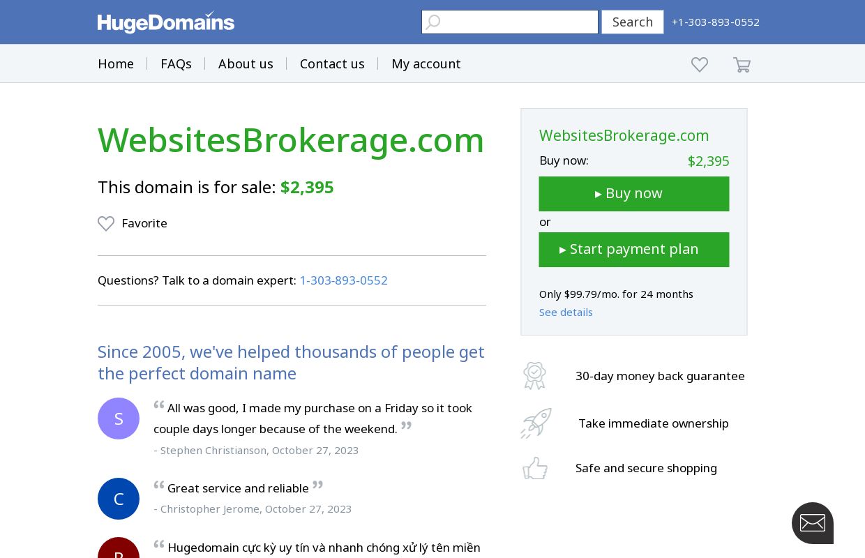 WebsitesBrokerage.com is for sale | HugeDomains