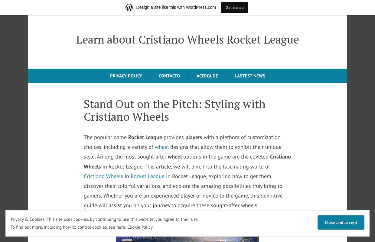 Learn about Cristiano Wheels Rocket League