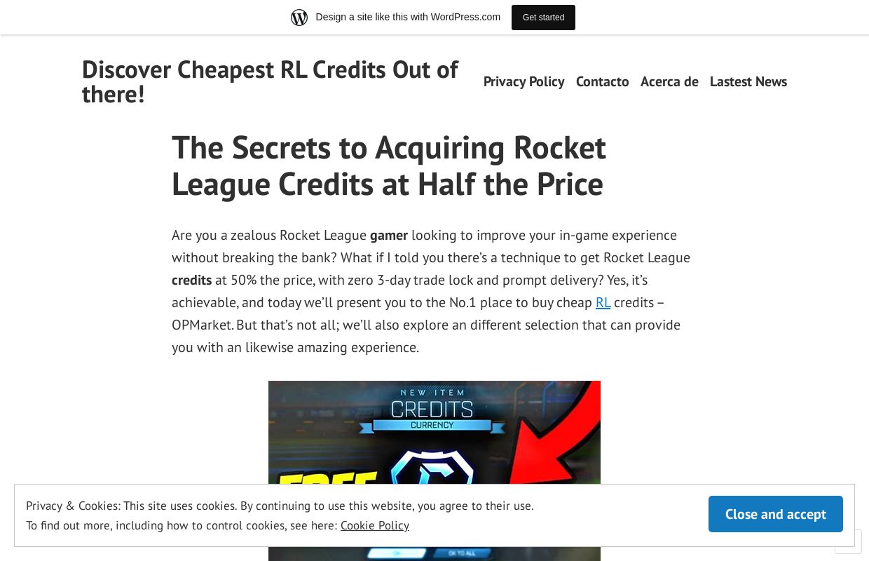 Discover Cheapest RL Credits Out of there!