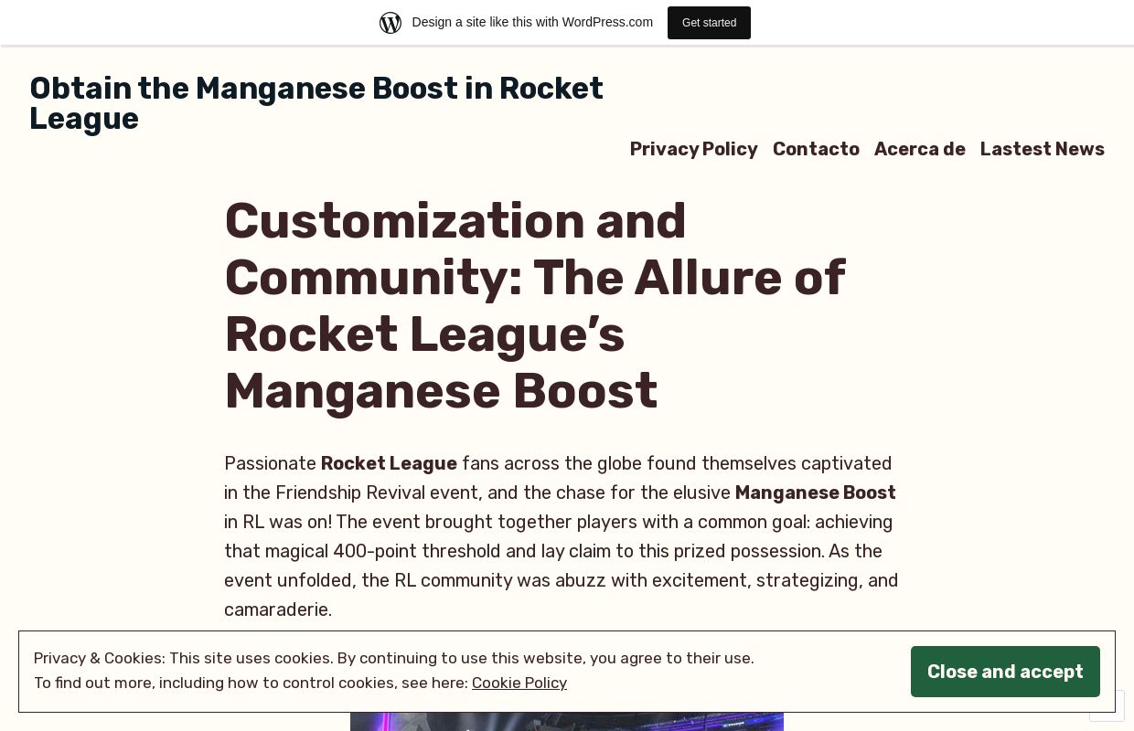 Obtain the Manganese Boost in Rocket League