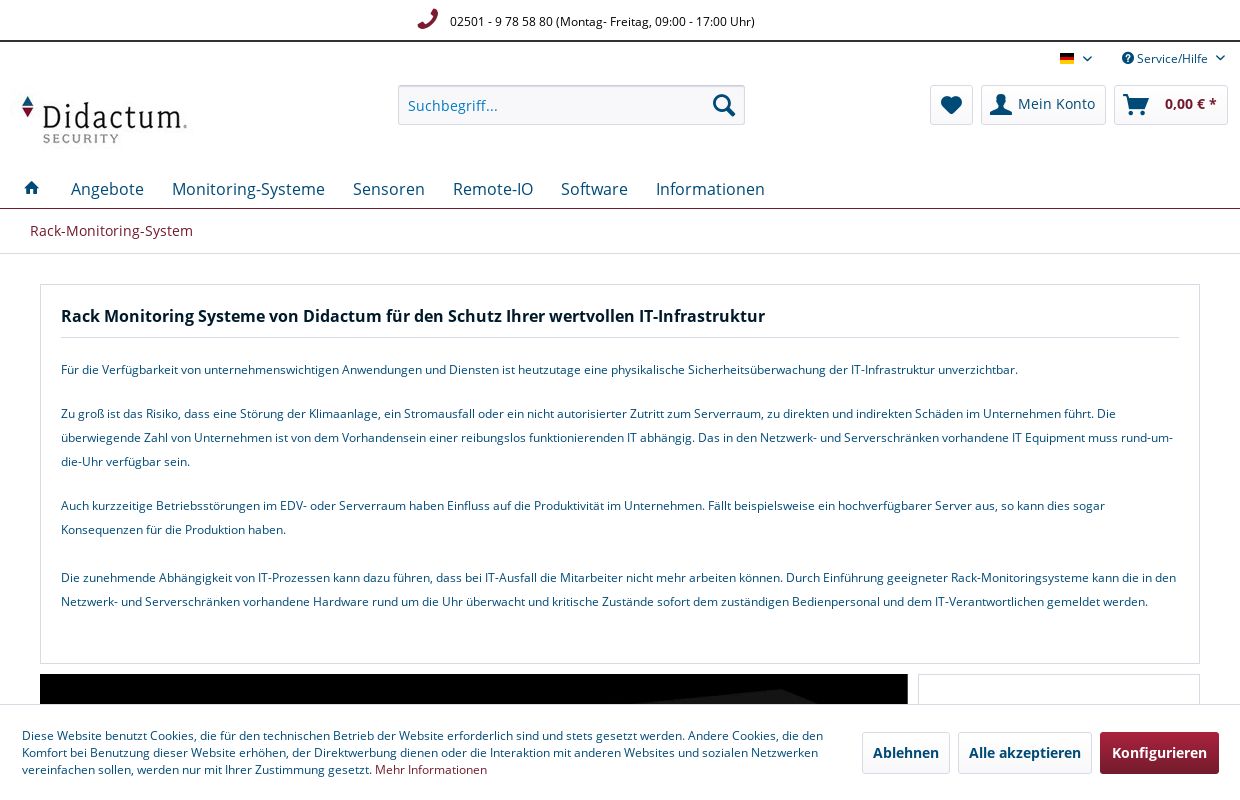 Rack Monitoring System | Didactum IT-Sicherheitstechnik | Didactum® Security GmbH