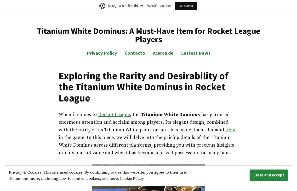 Titanium White Dominus: A Must-Have Item for Rocket League Players