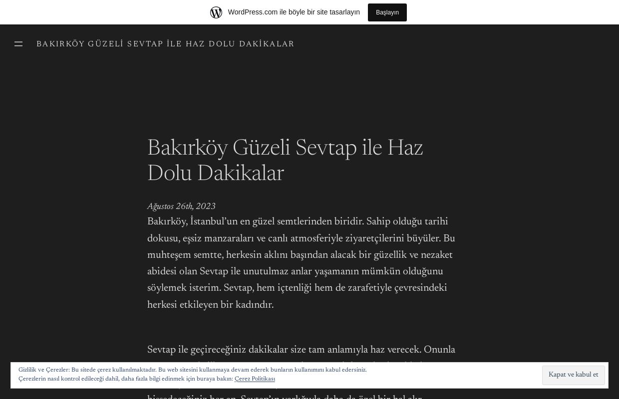 Bakırköy Güzeli Sevtap ile Haz Dolu Dakikalar – Bakırköy Güzeli Sevtap ile unutulmaz anlar ve keyif dolu dakikalar için doğru adrestesiniz. Profesyonel hizmetimizle sizlere memnuniyet garantisi sunuyoruz.