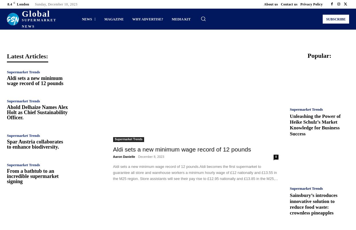 Grocery Retail Insight - A-Brands Updates" - Global Supermarket News