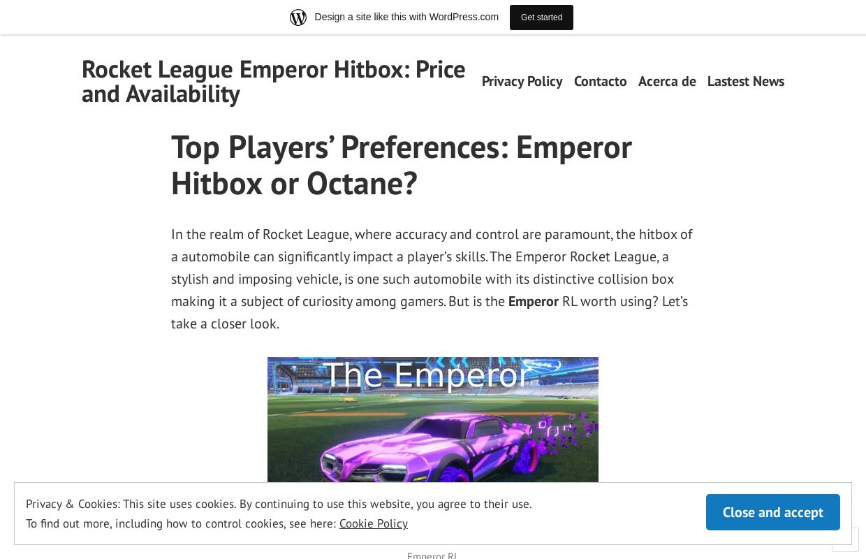Rocket League Emperor Hitbox: Price and Availability
