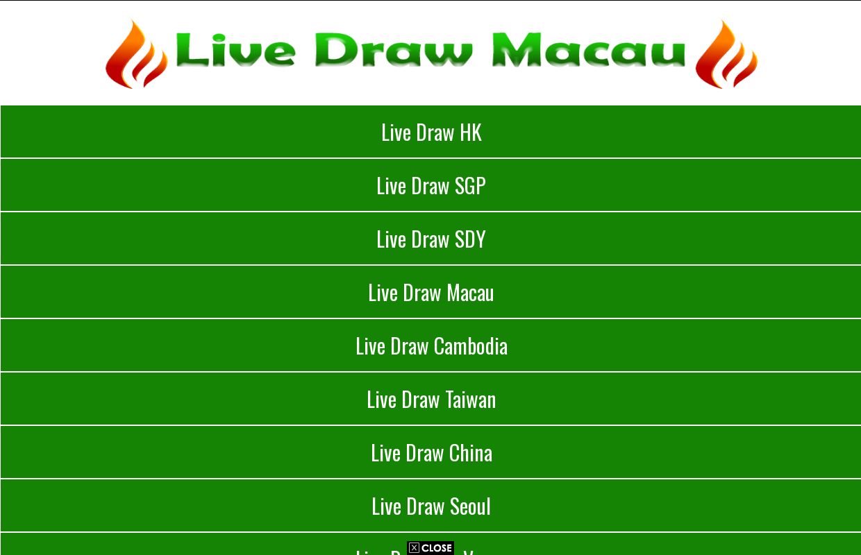 Live Draw Macau - Live Toto Macau - Live Draw Toto Macau