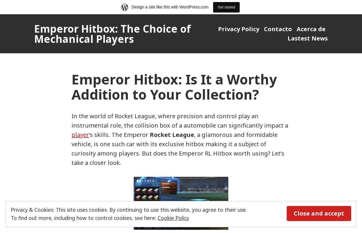 Emperor Hitbox: The Choice of Mechanical Players