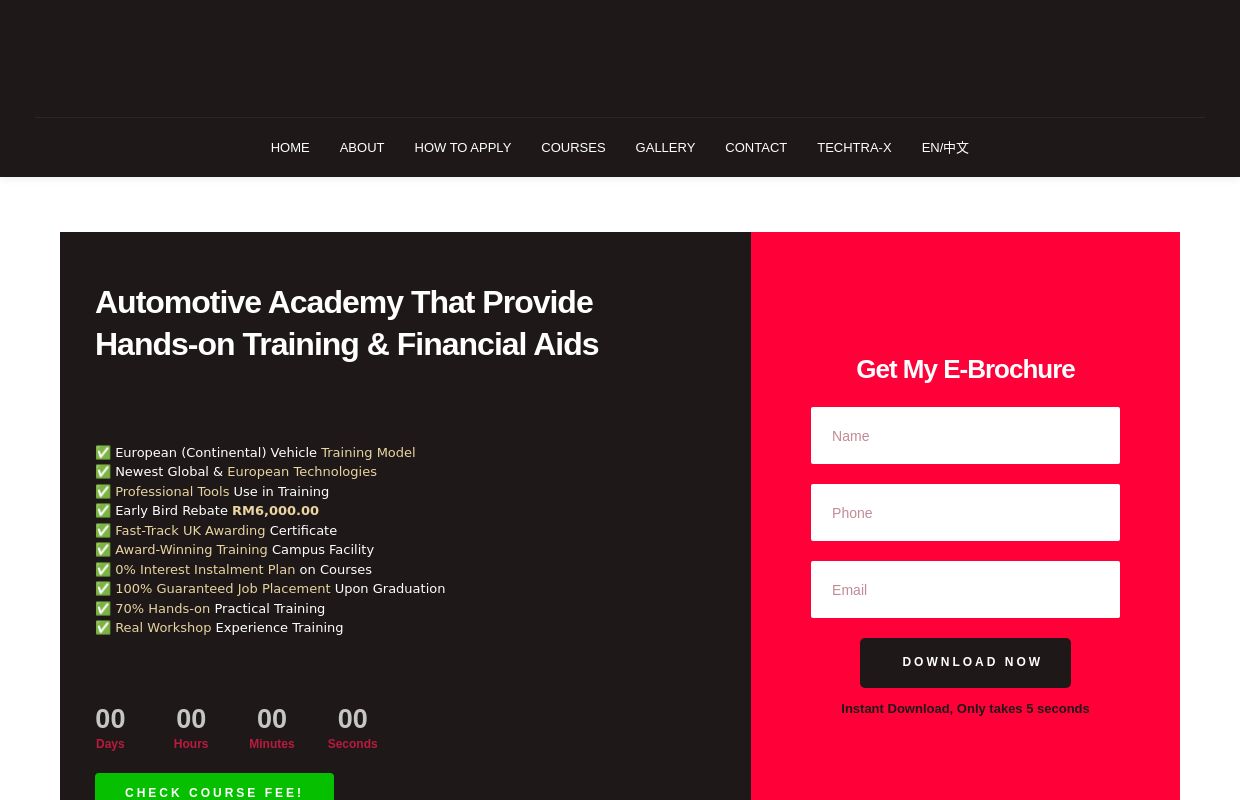Automotive Academy Malaysia | Automotive College - Techtra