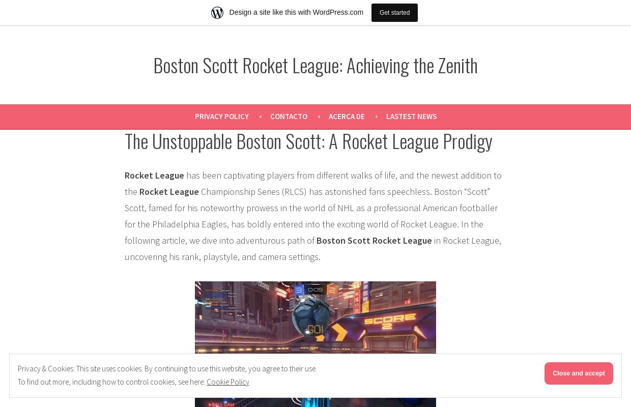 Boston Scott Rocket League: Achieving the Zenith