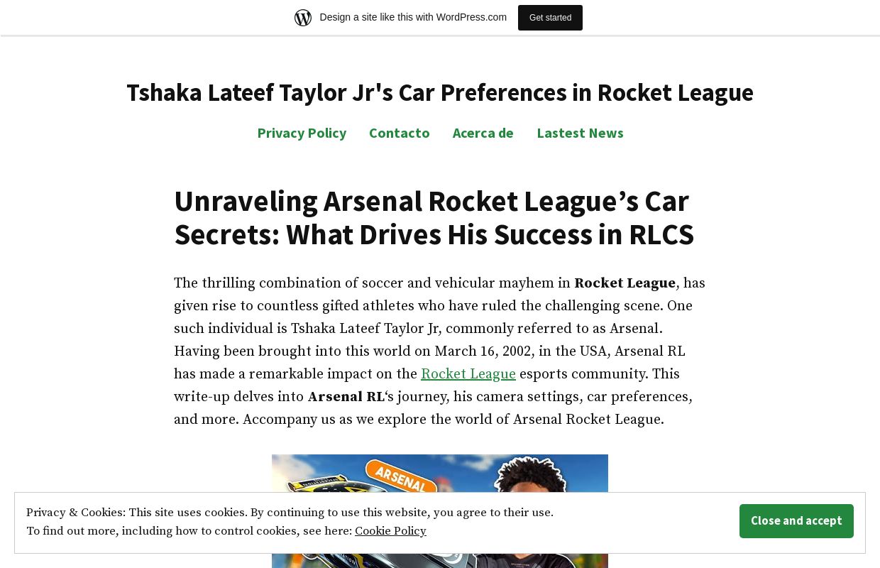 Tshaka Lateef Taylor Jr's Car Preferences in Rocket League