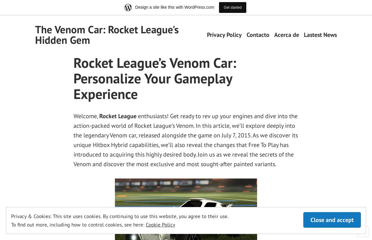 The Venom Car: Rocket League's Hidden Gem