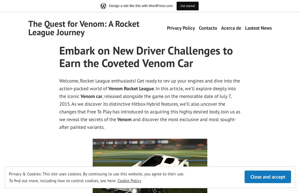 The Quest for Venom: A Rocket League Journey
